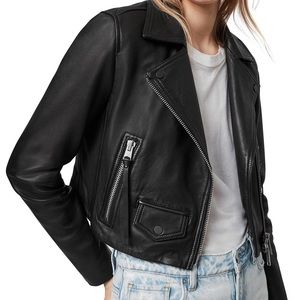 AllSAints Elora Biker Jacket size 10